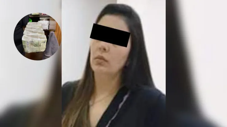 Detienen a mujer con 2.5 millones de pesos en Guasave, Sinaloa. .jpg