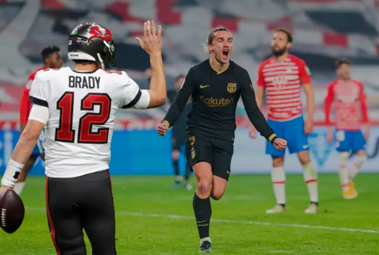 Tom Brady felicitó a Antoine Griezmann tras doblete ante Granada