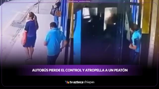 Brasil: Autobús pierde el control y atropella a un peatón