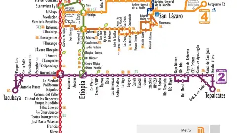 Mapa del Metrobús