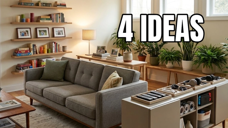 Qué poner detrás del sofá: 4 ideas para aprovechar ese espacio de la sala