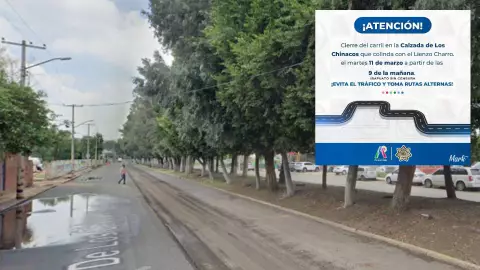 Cierran carril en Calzada de los Chinacos, Irapuato, Gto, hoy 11 marzo 2025