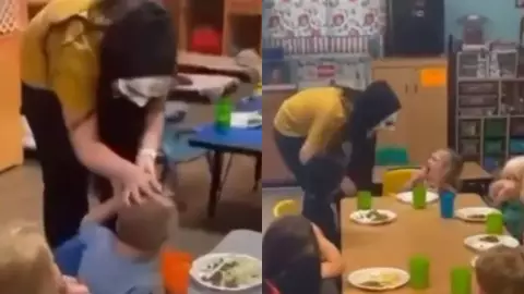 Maestra aterroriza alumnos