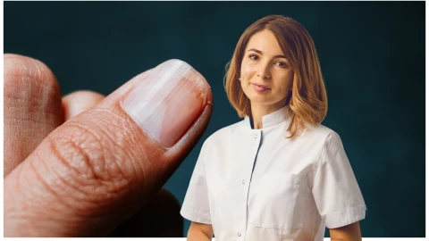 uñas manchas negras