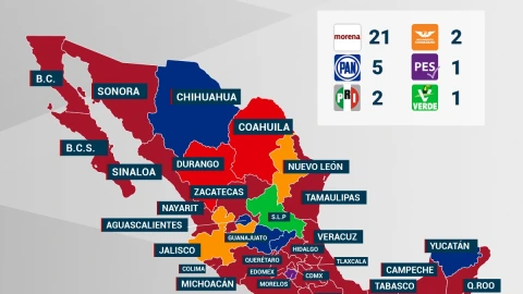 Este es el mapa político de México rumbo a las elecciones 2024