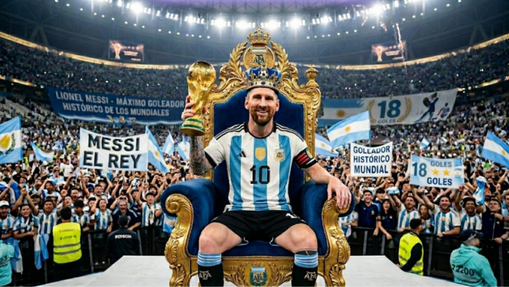 Messi se convirtió en el máximo goleador de la historia en Mundiales.