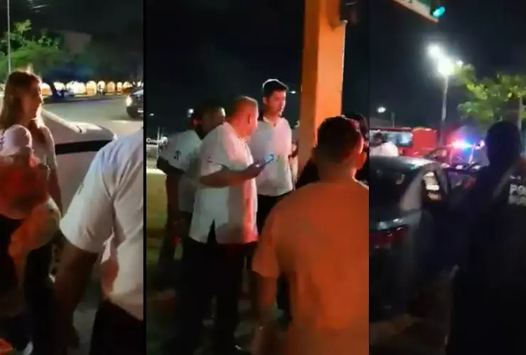 Taxistas de Cancún obligan a Uber bajar a pasaje; familia entra en pánico