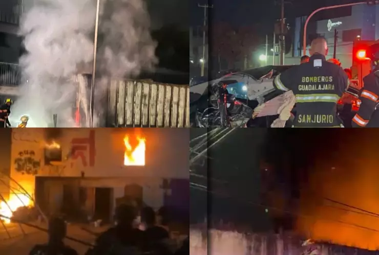 ZMG DE NOCHE Incendios, choques en Guadalajara Zona Metropolitana