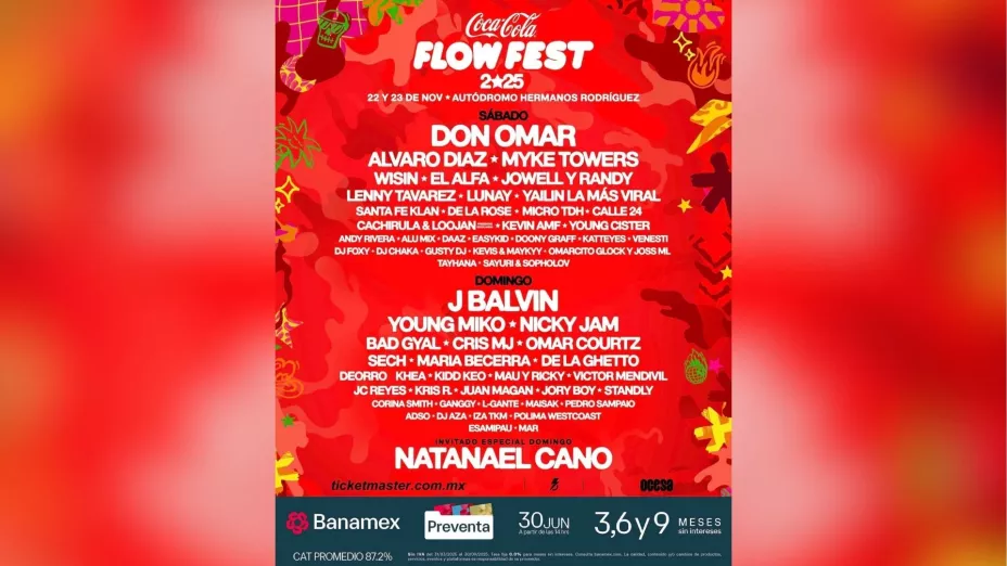Cartel oficial del Flow Fest 2025