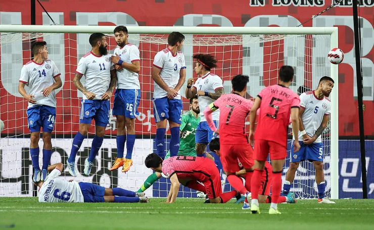 Corea del Sur anota ante Chile en partido amistoso