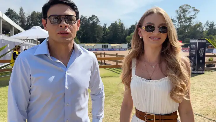 Giovanni Medina explota contra reportero por defender a Irina Baeva