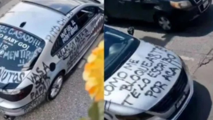 mujer raya auto infiel