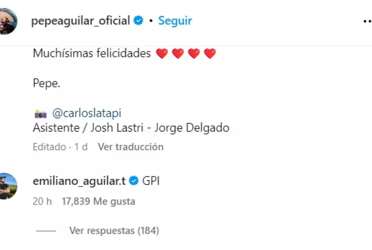 Esto dijo Emiliano Aguilar al no ser invitado a la boda de Ángela y Nodal