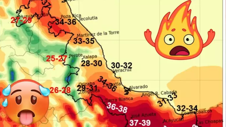 Calor en Veracruz hoy 19 de abril