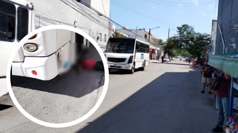 Hombre muere atropellado por camión en Playa del Carmen.jpg