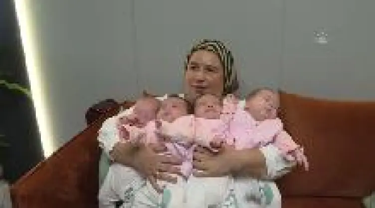Mujer en Turquía dio a luz a cuatrillizos