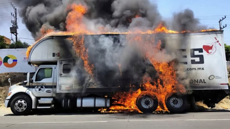 Camión se incendia en el Paso Exprés de Cuernavaca.jpg
