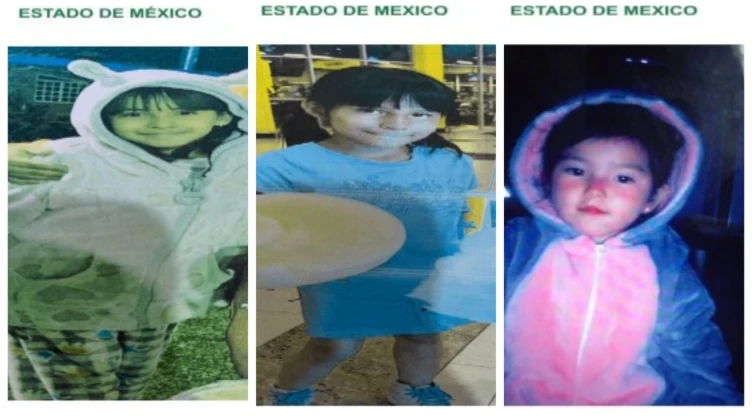 ALERTA AMBER: Buscan con urgencia a tres menores desaparecidas en el Estado de México