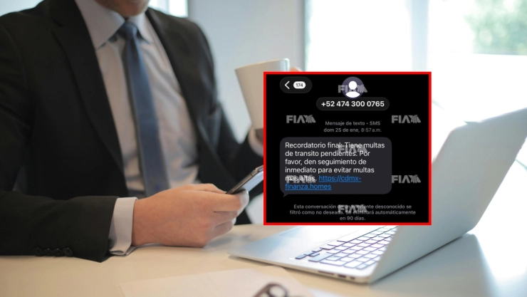 Buscan robar información con mensajes SMS sobre pagos de falsas multas de tránsito.