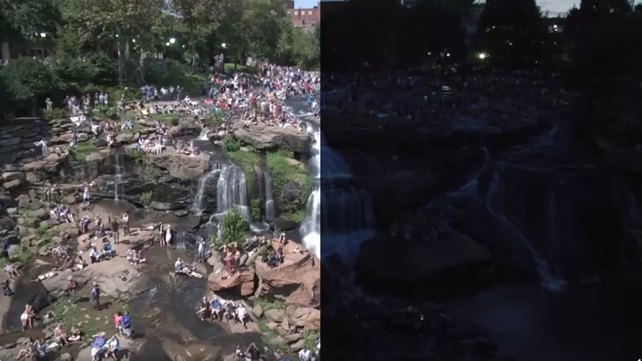 Eclipse solar total de 2017 en Greenville, Carolina del Sur