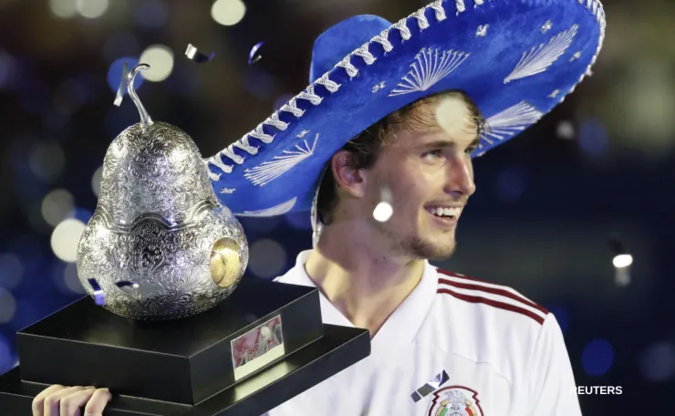 Alexander Zverev, campeón del Abierto Mexicano de Tenis
