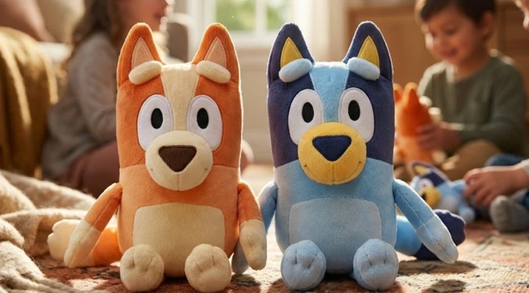 4 peluches de Bluey para regalar a un niño en su cumpleaños