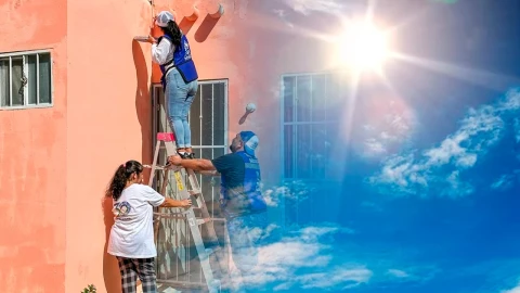 evitar pintar casas calor