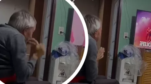 Abuelito rompe en llanto al ver al Toluca campeón y conmueve tanto que americanistas lloran con él