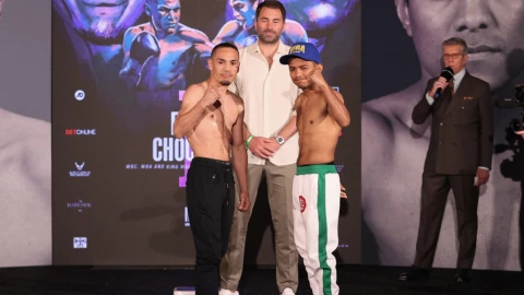 Gallo Estrada vs Chocolatito González pesaje pelea 13 de marzo