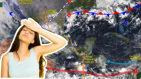 Se esperan Chubascos por la onda tropical 25: Clima en Cancún y Quintana Roo, HOY 24 de agosto de 2025