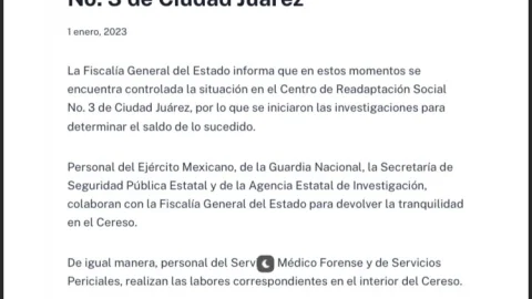 motin en penal de ciudad juarez cereso