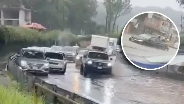 Intensa lluvia y tormenta eléctrica dejan calles inundadas en Xalapa ¿Cuáles son las zonas afectadas?