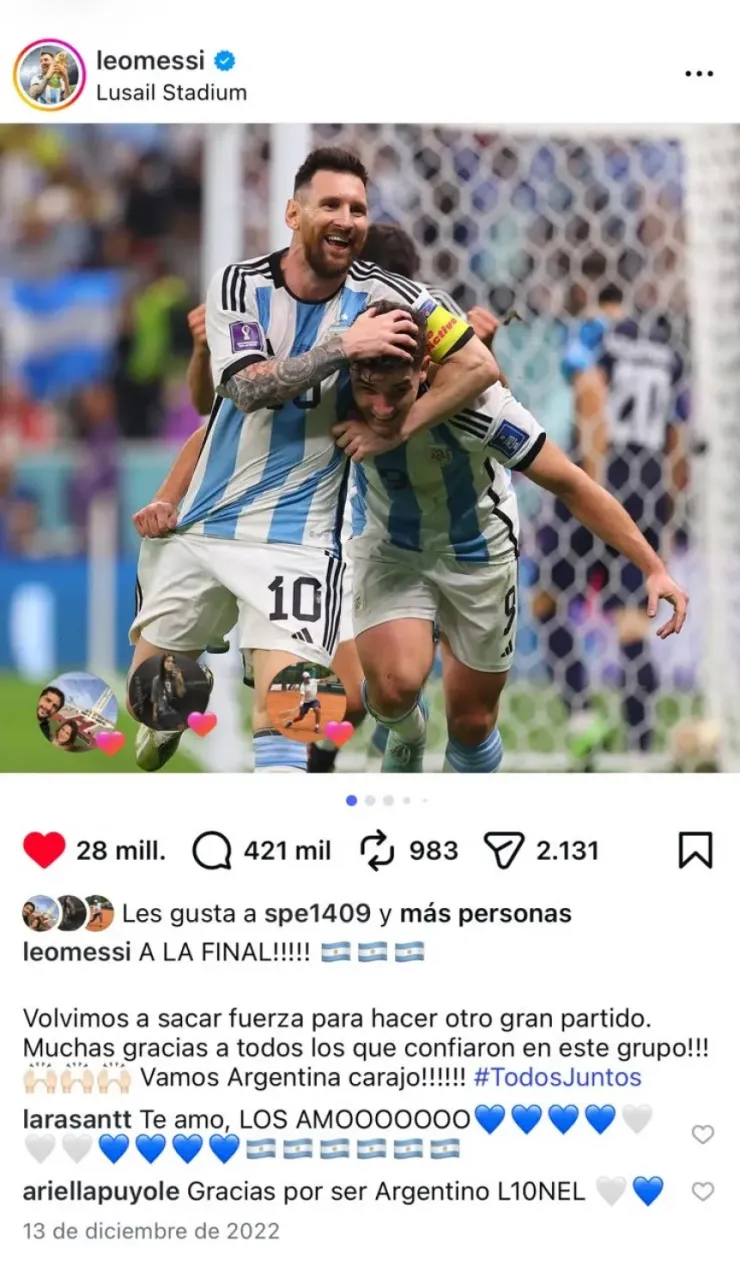 Messi posteo dos