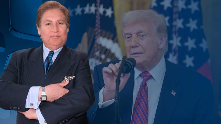 Imagen de Armando Guzmán y de Donald Trump.