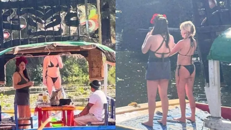 Extranjeras pasean en traje de baño sobre canales de Xochimilco y se vuelven virales
