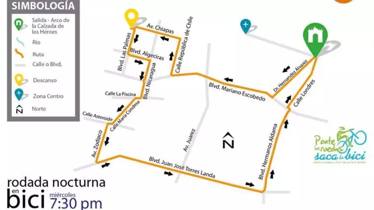 Rodada nocturna León, Guanajuato hoy miércoles 5 marzo 2025: ruta y calles