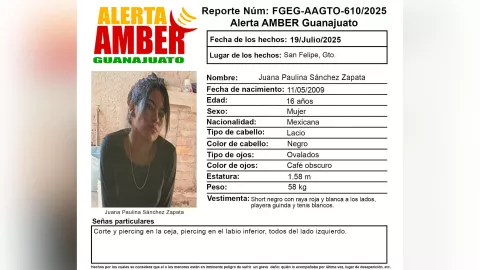 Juana Paulina Sánchez Zapata desaparecida