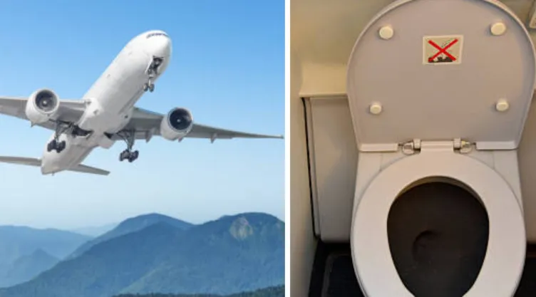 ¿Caen del cielo? Esto es lo que pasa realmente con las heces fecales de un avión