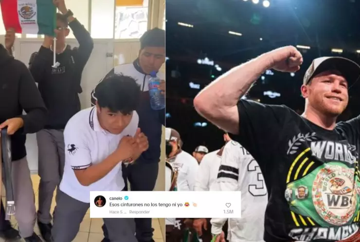 VIDEO: Niños imitan entrada del ‘Canelo’ Álvarez, así reaccionó el boxeador