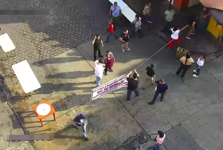 Calles cerrada y tráfico Tuxtla Gutiérrez