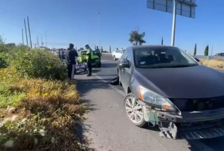 Accidente en Zacatecas hoy Se registra fuerte choque en la salida a Fresnillo; hay tráfico pesado en la zona