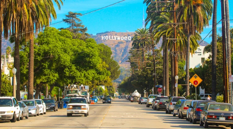 El caos al estacionar en Los Ángeles, California.