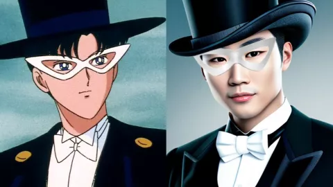 Tuxedo Mask de Sailor Moon en la vida real