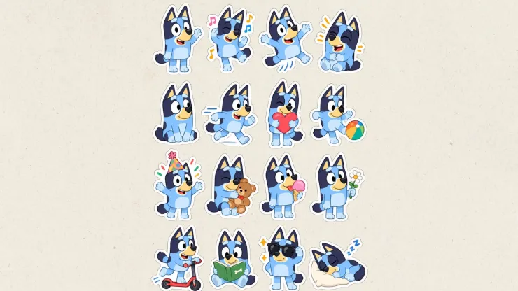 Bluey stickers
