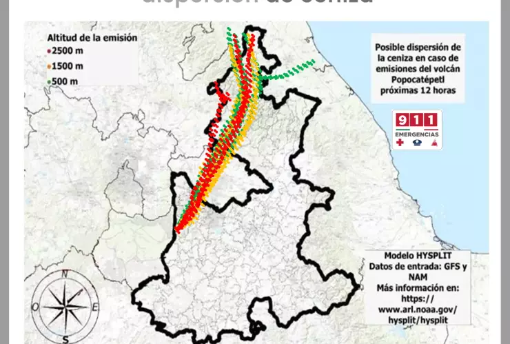 caída de ceniza 8 de marzo