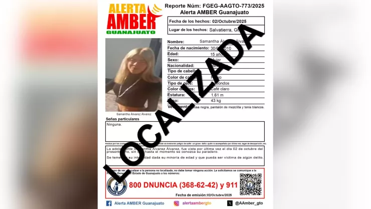 localizan sin vida Samantha Álvarez Salvatierra