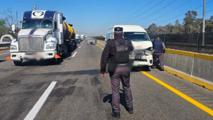 Cierre en la México-Puebla