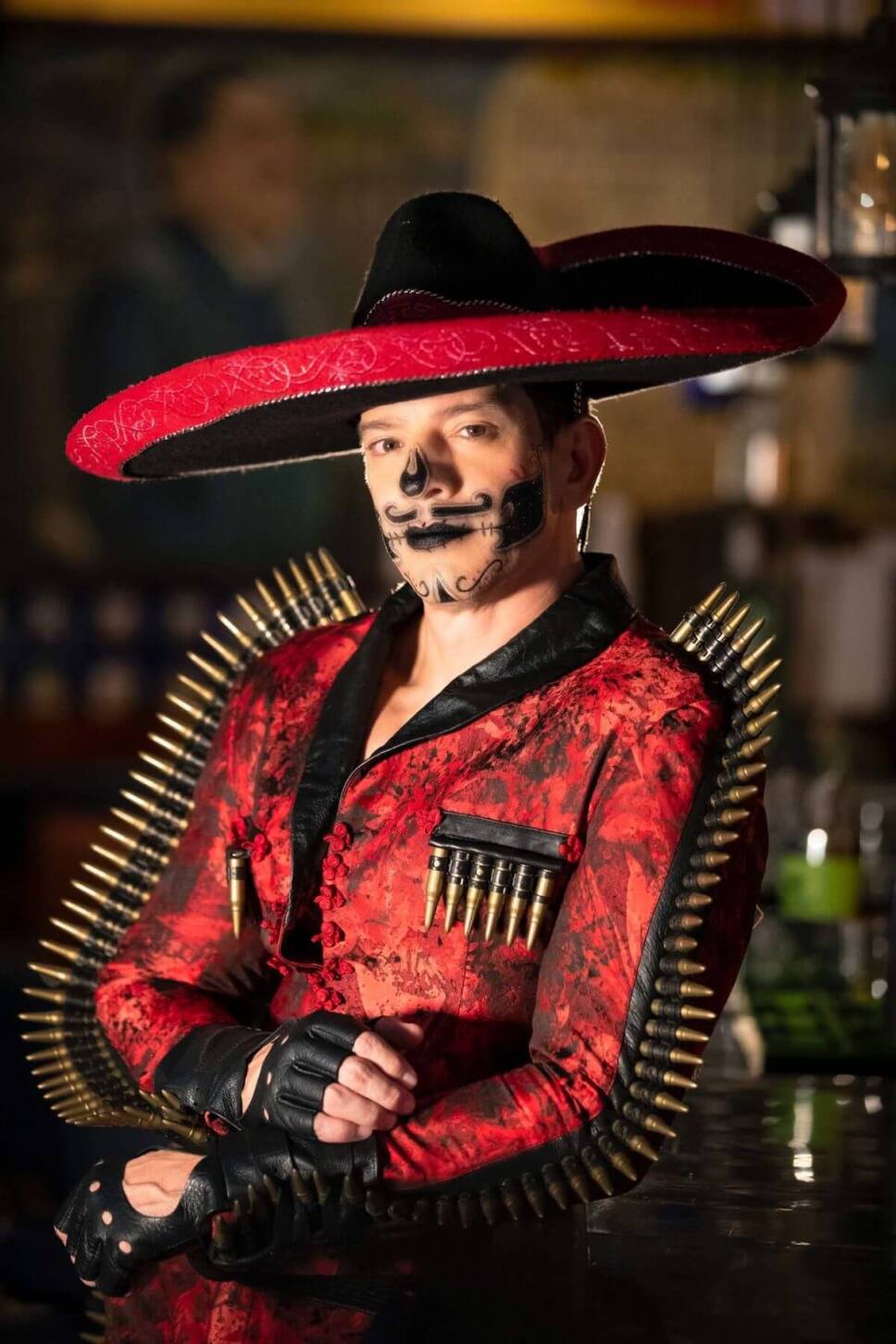yahir en desfile de dia de muertos