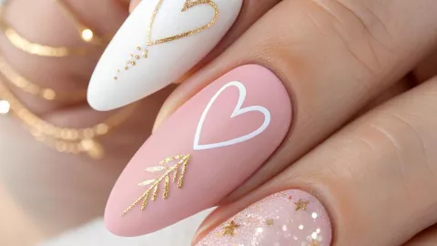 45 diseños de uñas para San Valentín en almendradas o cuadradas: son sencillas, elegantes y sutiles