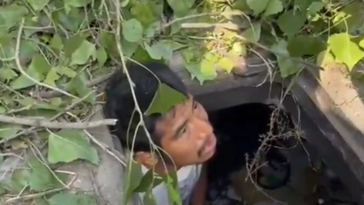 hombre registro autopista México-Puebla